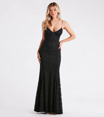 Joan Formal Lace Low Back Mermaid Dress
