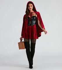Ready To Twirl Velvet Skater Skirt