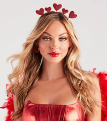Cupid Cutie Rhinestone Heart Headband