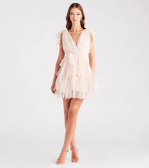 Carina Tulle Polka Dot A-Line Party Dress