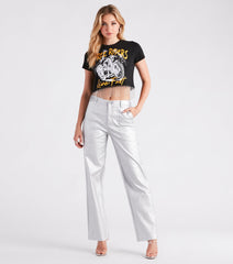 Free Riders Fringe Graphic Crop Tee