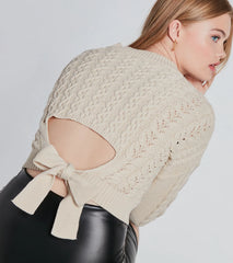 Casual Cuddles Tie-Back Sweater