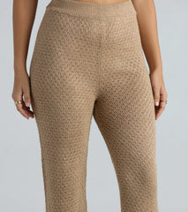 Autumn Chill Crochet Wide-Leg Pants