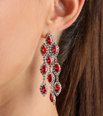 Amp Up The Drama Gemstone Duster Earrings