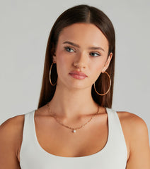 Pearl Of Fashion Dainty Chain Link Necklace