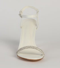 So Pretty Basic Rhinestone Block Heels